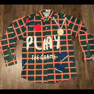Play The Game Button-Up T-Shirt